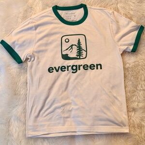The Evergreen State College Retro-Inspired Logo Ringer Tee